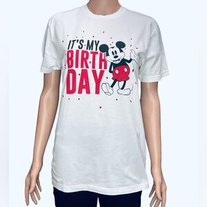 Next Level Apparel Disney It’s My Birthday white short sleeve cotton
Tee Small
